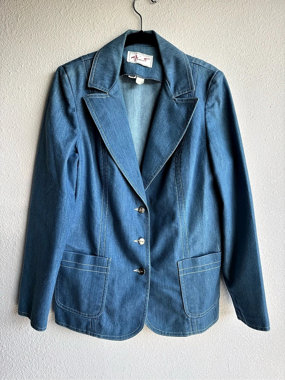 Vintage 70s Blue Denim Blazer